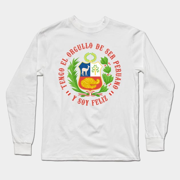 Tengo el orgullo de ser peruano Long Sleeve T-Shirt by verde